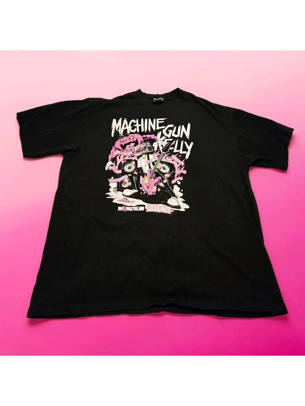 Machine Gun Kelly Mainstream Sellout Tour Double Sided T Shirt Adult Size 3XL